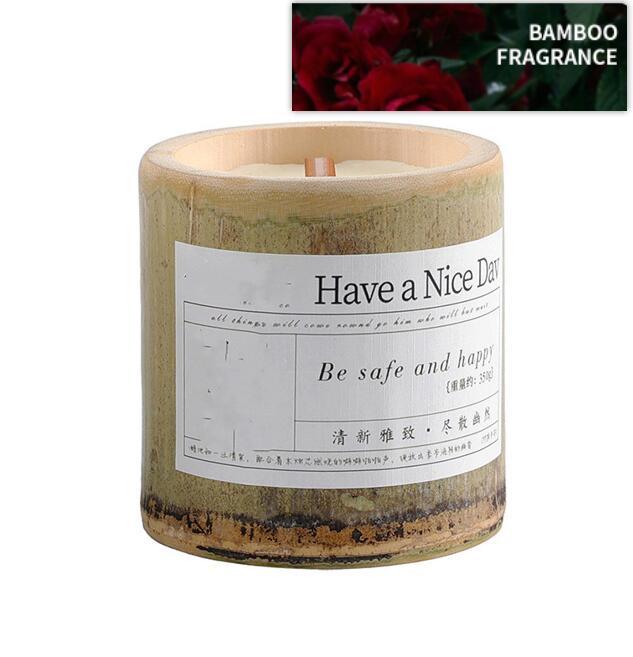 BELIVYA Long-Lasting Bamboo Fragrance Aromatherapy Candle Gift