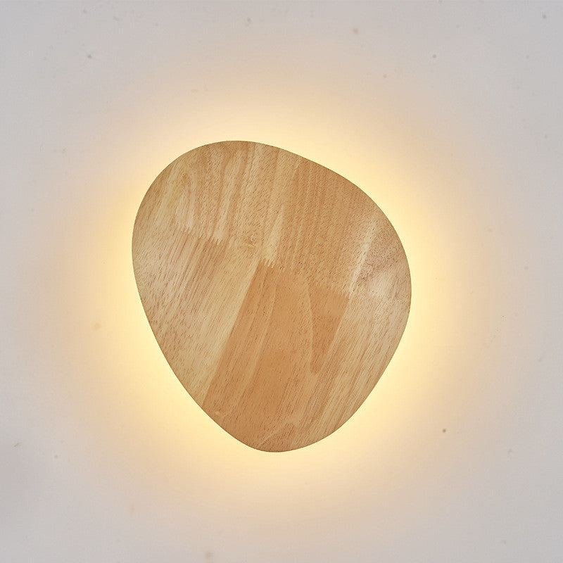 Minimalist Wooden Log Art Wall Sconce