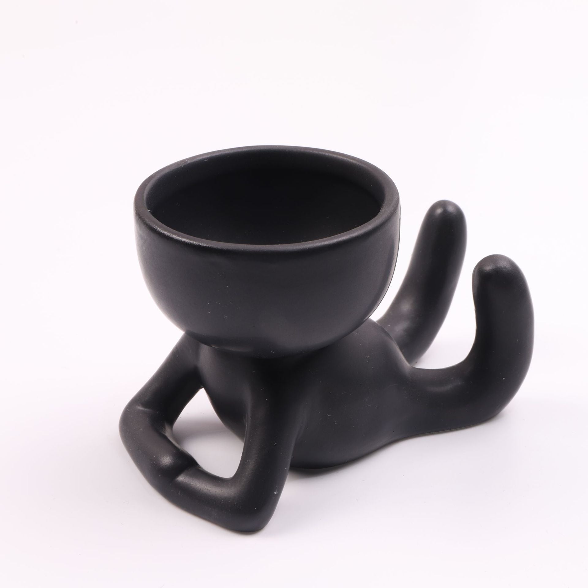 BELIVYA Charming Face-Shaped Ceramic Pot – Handcrafted Plant Holder