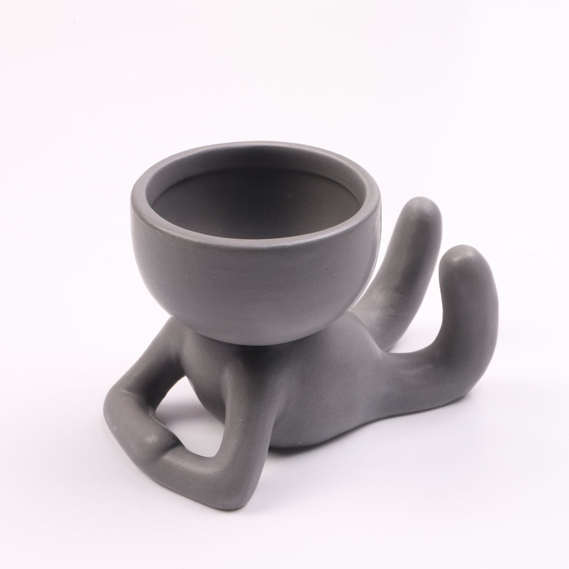 BELIVYA Charming Face-Shaped Ceramic Pot – Handcrafted Plant Holder