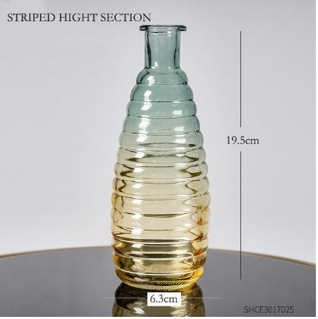 BELIVYA: Tall Fluted Glass Vase