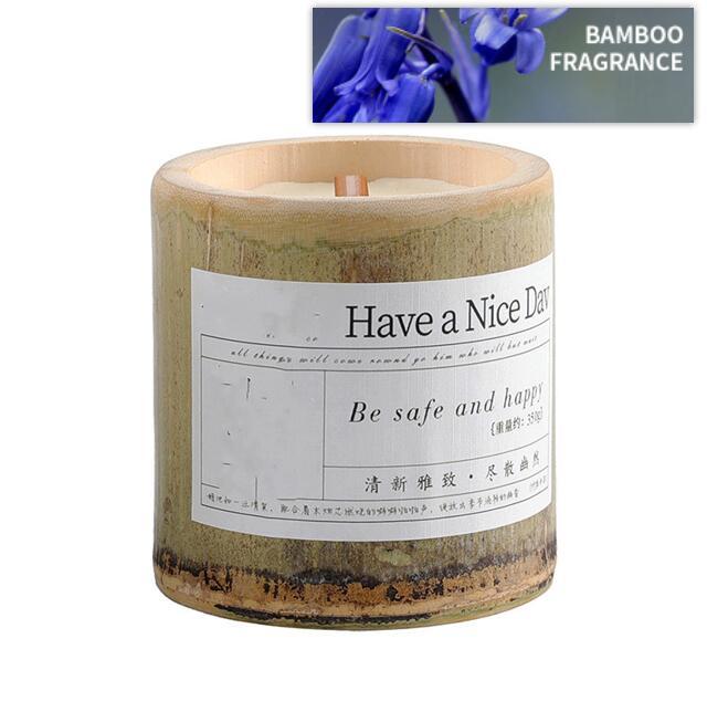 BELIVYA Long-Lasting Bamboo Fragrance Aromatherapy Candle Gift