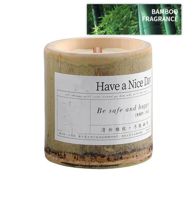 BELIVYA Long-Lasting Bamboo Fragrance Aromatherapy Candle Gift