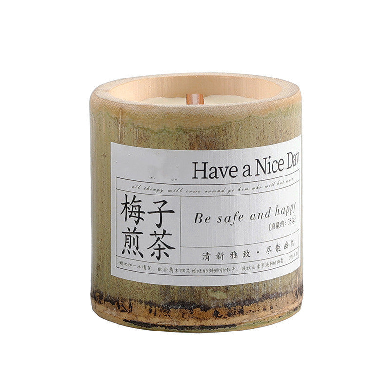 BELIVYA Long-Lasting Bamboo Fragrance Aromatherapy Candle Gift