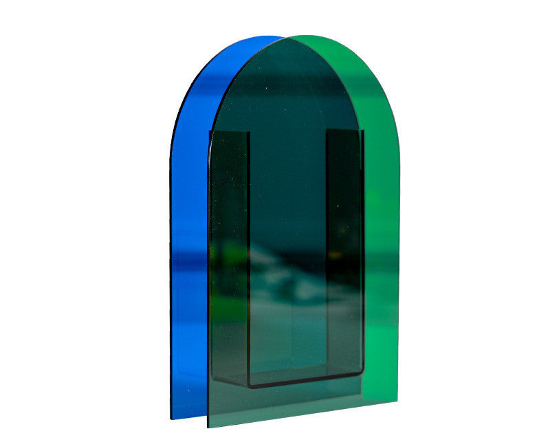 BELIVYA: Abstract Colorful Acrylic Art Vase