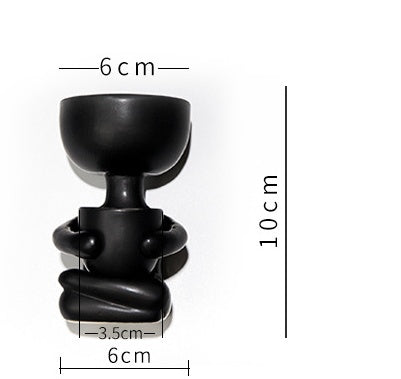 BELIVYA Charming Face-Shaped Ceramic Pot – Handcrafted Plant Holder