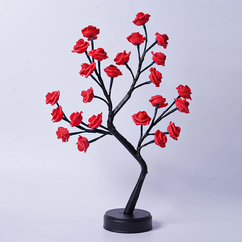 BELIVYA Enchanted Rose Tree Fairy Light Lamp