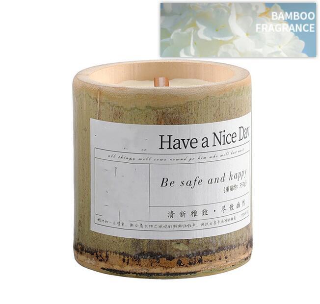 BELIVYA Long-Lasting Bamboo Fragrance Aromatherapy Candle Gift