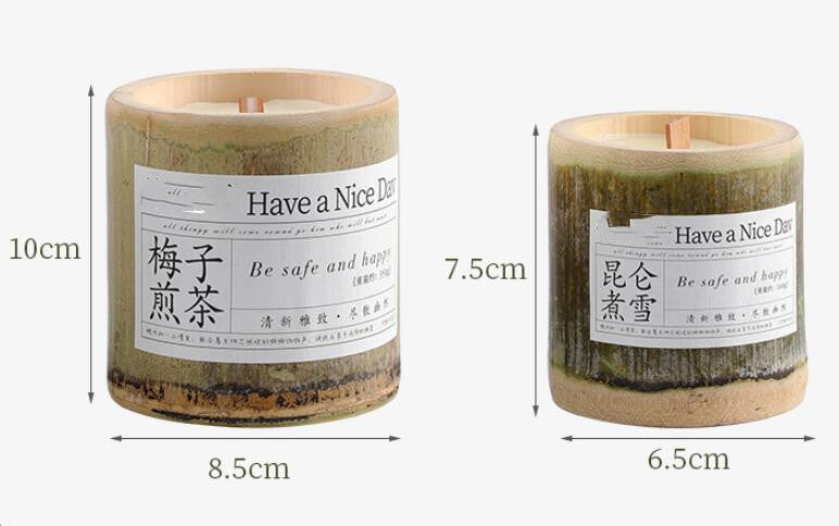 BELIVYA Long-Lasting Bamboo Fragrance Aromatherapy Candle Gift