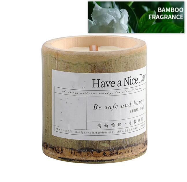 BELIVYA Long-Lasting Bamboo Fragrance Aromatherapy Candle Gift