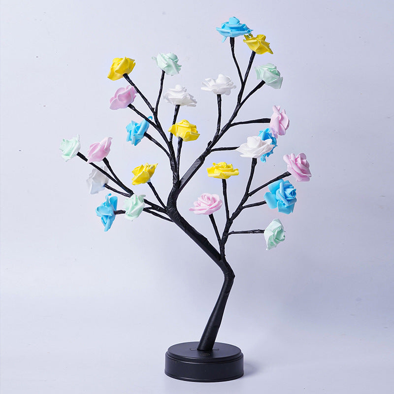 BELIVYA Enchanted Rose Tree Fairy Light Lamp