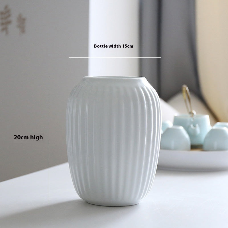 BELIVYA Modern Abstract Art Piece - Nordic Ceramic Vase