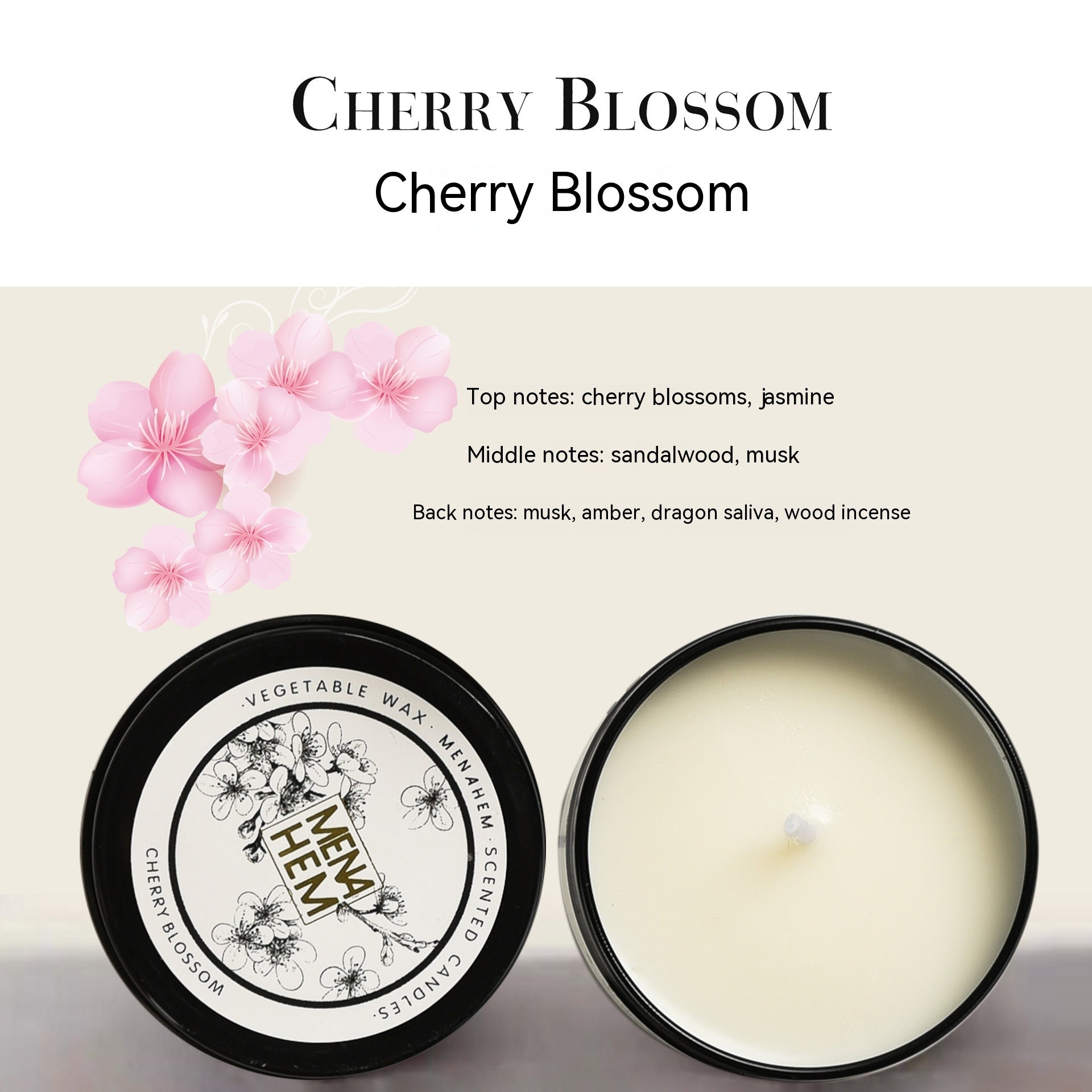 BELIVYA Minimalist Black Tin Aromatherapy Candle - Smokeless & Portable Scent