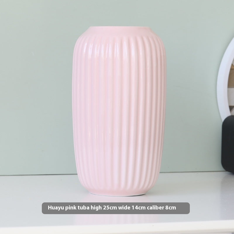 BELIVYA Modern Abstract Art Piece - Nordic Ceramic Vase