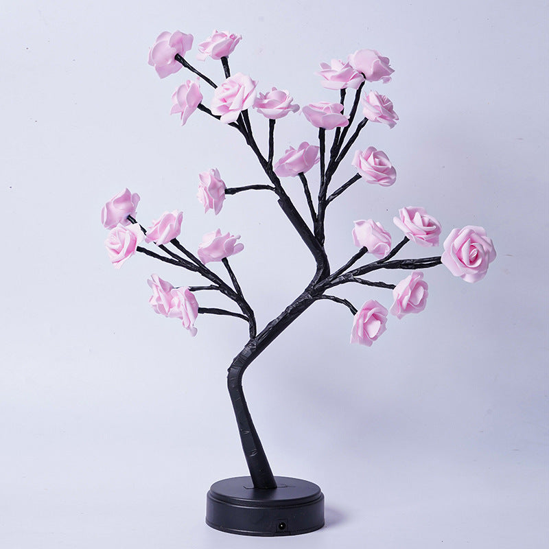 BELIVYA Enchanted Rose Tree Fairy Light Lamp