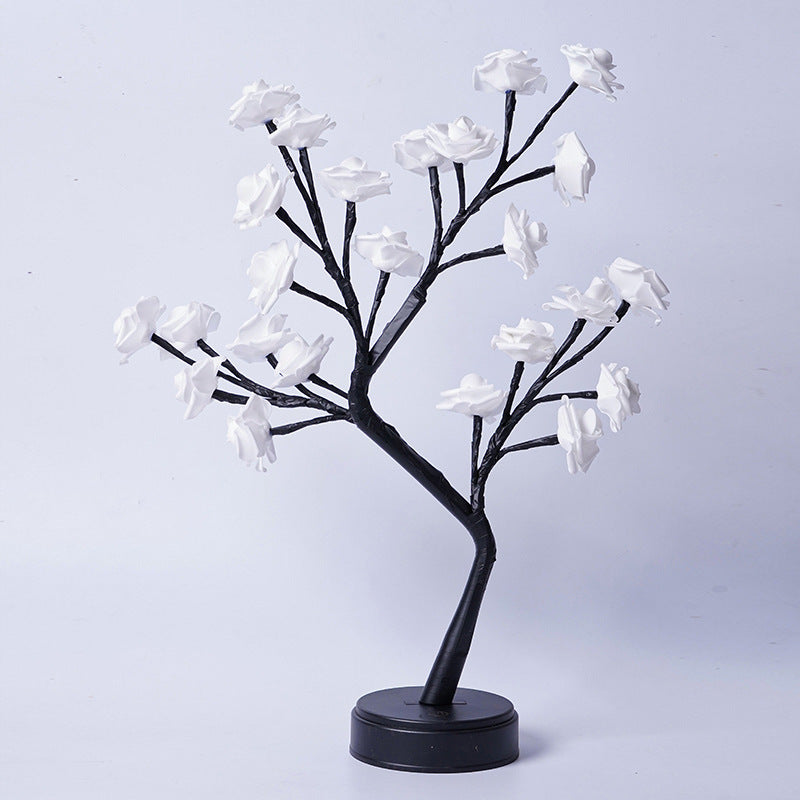 BELIVYA Enchanted Rose Tree Fairy Light Lamp