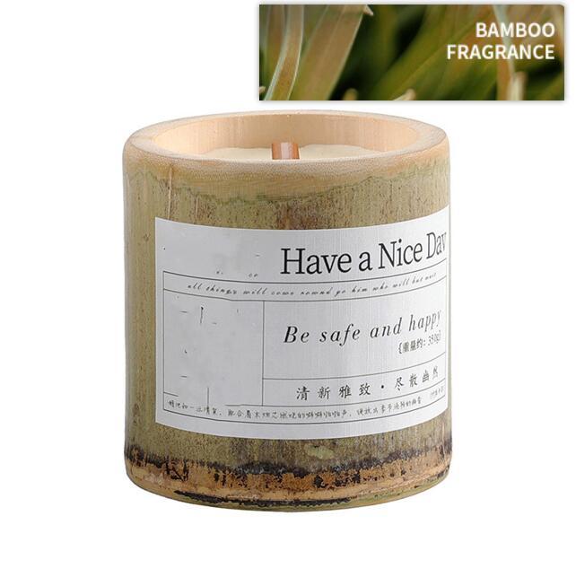 BELIVYA Long-Lasting Bamboo Fragrance Aromatherapy Candle Gift