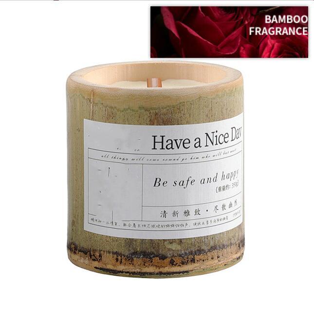 BELIVYA Long-Lasting Bamboo Fragrance Aromatherapy Candle Gift
