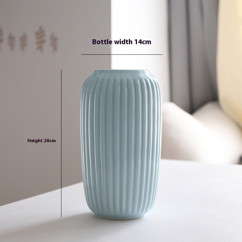 BELIVYA Modern Abstract Art Piece - Nordic Ceramic Vase