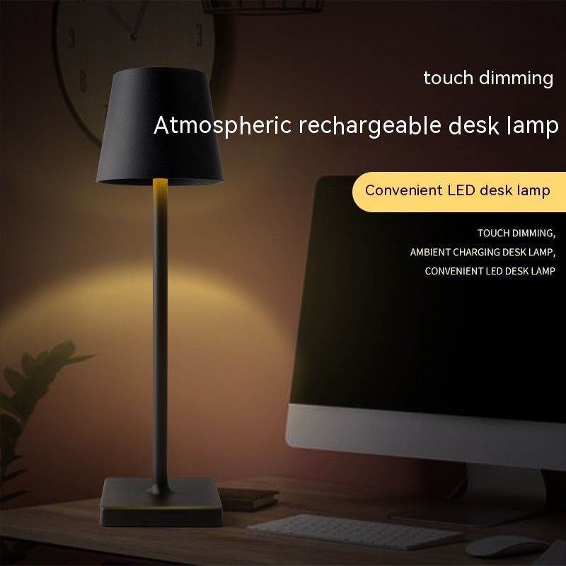 BELIVYA Minimalist Cordless LED Table Lamp - Portable Touch Dimmable Ambiance
