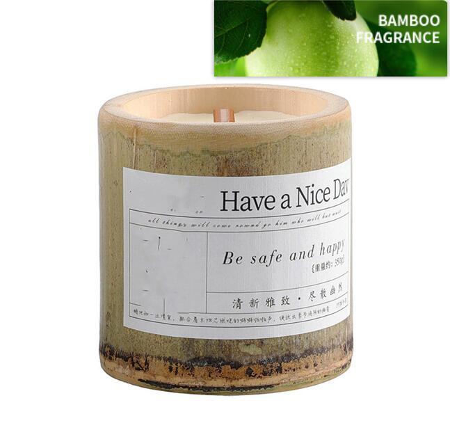 BELIVYA Long-Lasting Bamboo Fragrance Aromatherapy Candle Gift