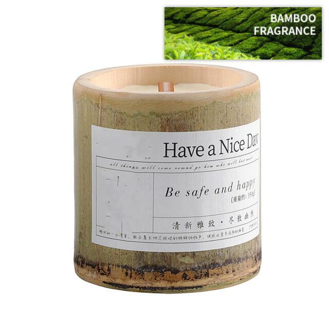 BELIVYA Long-Lasting Bamboo Fragrance Aromatherapy Candle Gift