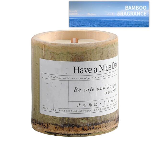 BELIVYA Long-Lasting Bamboo Fragrance Aromatherapy Candle Gift